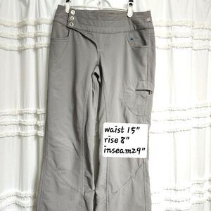 Vtg Lululemon Gray Cargo Pants with Button Detail. Size 6.